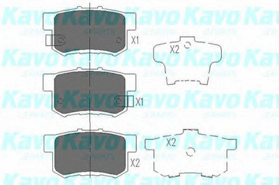 KAVO PARTS kbp2008 -  Комплект тормозных колодок, дисковый тормоз